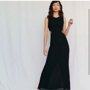 NWT Reformation Tanaya dress in black size 4